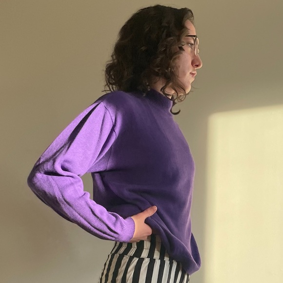 Purple knit sweater - Picture 1 of 3